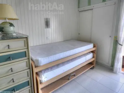 Cama o camas de una habitación en Apartamento vista mar para 5 personas con parking y aire acondicionado en S'Agaró - ES-298-4