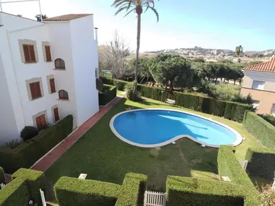 Plano de Gran apartamento para 5 personas con terraza y parking en S'Agaró - ES-298-8