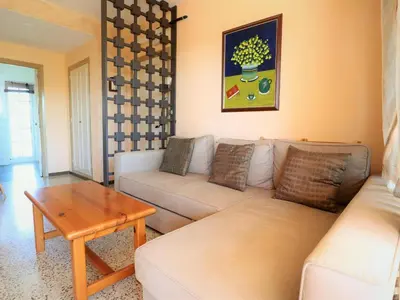 Zona de estar de Apartamento para 6 a 300m de la playa Sant Pol S'Agaró - ES-298-22