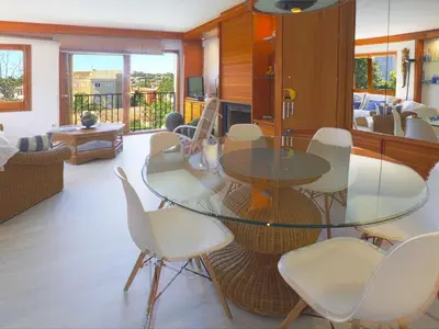 Zona de estar de Apartamento para 6 pers con piscina y parking en S'Agaró - ES-298-21
