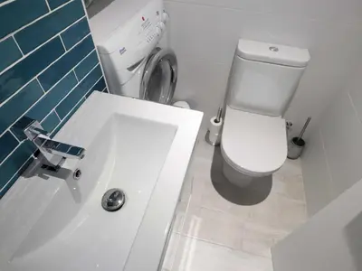 Un baño de Apartamento 6 pers. a 50m playa de Sant Pol - ES-298-24