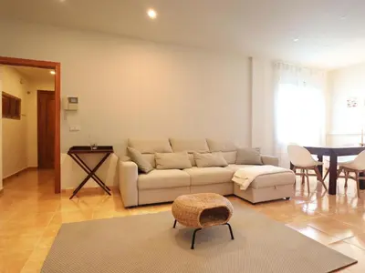Zona de estar de Apartamento céntrico en Sant Feliu de Guíxols con aire acondicionado, para 4 personas - ES-298-19