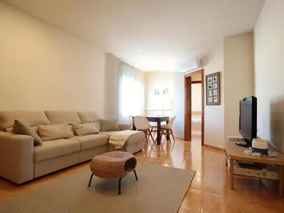 Zona de estar de Apartamento céntrico en Sant Feliu de Guíxols con aire acondicionado, para 4 personas - ES-298-19