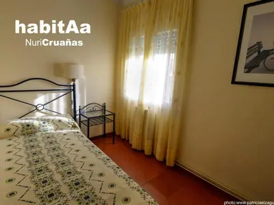 Cama o camas de una habitación en Apartamento luminoso 5 dormitorios, cerca del mar, 9 pers., S'Agaró - ES-298-12