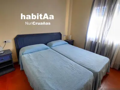 Cama o camas de una habitación en Apartamento luminoso 5 dormitorios, cerca del mar, 9 pers., S'Agaró - ES-298-12