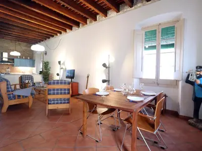 Zona de estar de Loft renovado en el centro de Sant Feliu, 2 habitaciones, cerca de la playa - ES-298-42