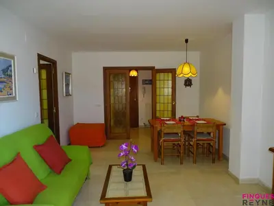 Zona de estar de Apartamento San Felíu 3 habitaciones cerca del paseo - ES-298-49