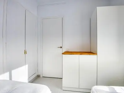 Cama o camas de una habitación en Apartamento en Sant Pol con Wifi y Aparcamiento - ES-298-54