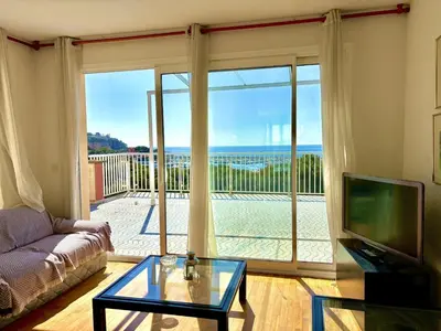 Un balcón o terraza de Ático con vista panorámica - 6 pers. - ES-298-58