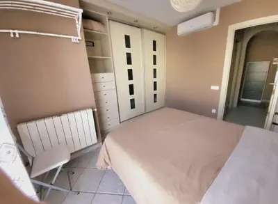 Cama o camas de una habitación en Cozy Blanes Apartment