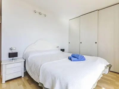 Cama o camas de una habitación en Apartment Blanes Beach by Interhome