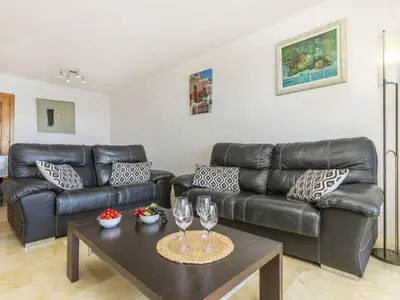 Zona de estar de Apartment Blanes Playa by Interhome