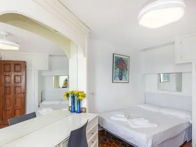 Cama o camas de una habitación en Apartment Groc by Interhome