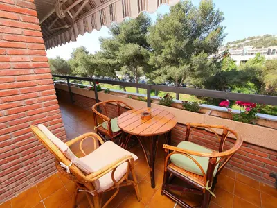 Un balcón o terraza de Apartment Rambla de Tossa by Interhome
