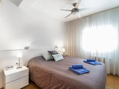 Cama o camas de una habitación en Holiday Home Platja by Interhome