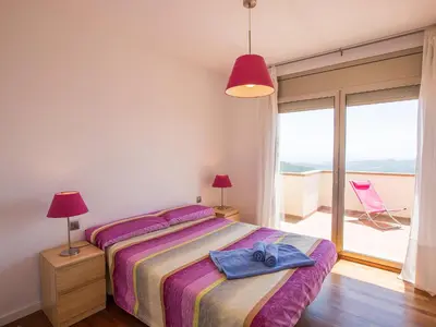 Cama o camas de una habitación en Holiday Home Amalia by Interhome