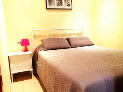Cama o camas de una habitación en Lloret Beach Apartments