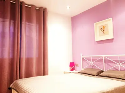 Cama o camas de una habitación en Lloret Beach Apartments