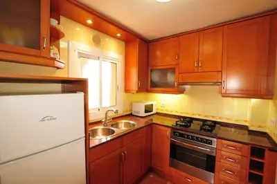 Una cocina o zona de cocina en HomeHolidaysRentals Aqua