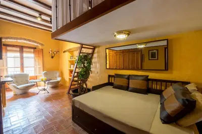 Zona de estar de Can Felip Apartments