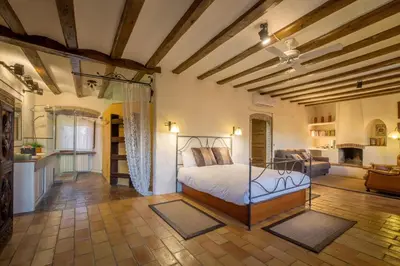 Cama o camas de una habitación en Can Felip Apartments