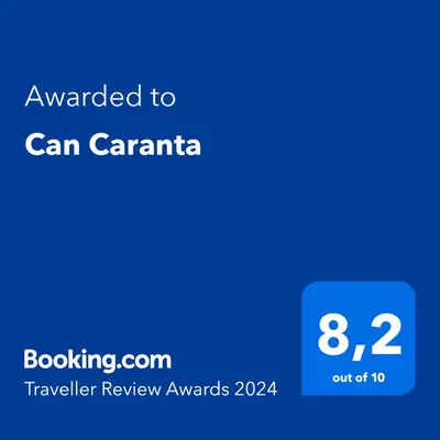 Certificado, premio, señal o documento que está expuesto en Can Caranta