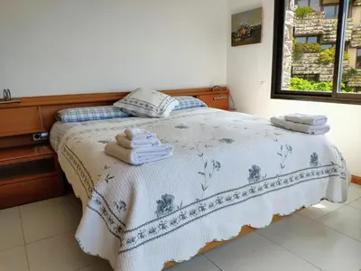 Cama o camas de una habitación en Girbal Terrace