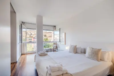 Cama o camas de una habitación en Flateli Canalejas