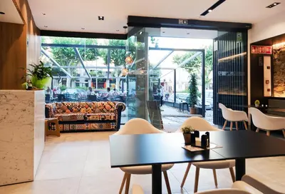Zona de estar de Vila Arenys Hotel