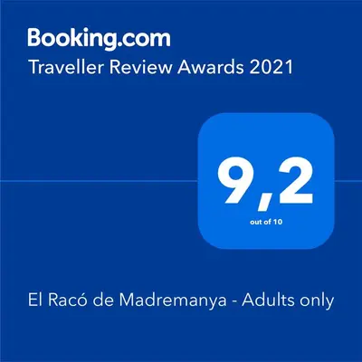 Certificado, premio, señal o documento que está expuesto en El Racó de Madremanya - Adults only