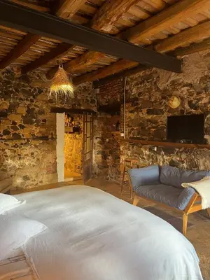 Cama o camas de una habitación en Can Masferrer