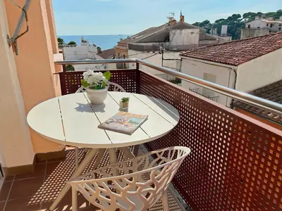 Un balcón o terraza de Hotel Medium Montecarlo