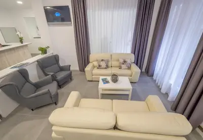 Zona de estar de Hotel Victoria