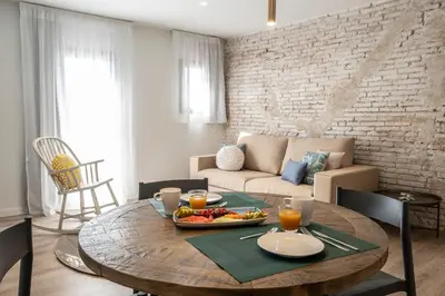 Zona de estar de Cliper Apartments by Escampa Hotels