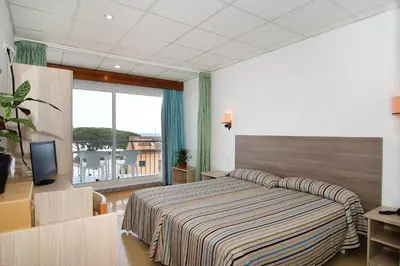 Cama o camas de una habitación en Hotel Port-Bo