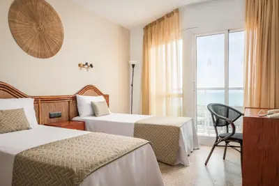 Cama o camas de una habitación en ALEGRIA Cartago Nova