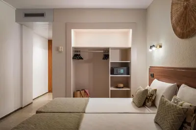 Cama o camas de una habitación en ALEGRIA Cartago Nova