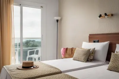Cama o camas de una habitación en ALEGRIA Cartago Nova