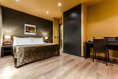 Cama o camas de una habitación en Hotel Nord 1901