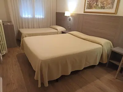 Cama o camas de una habitación en Hotel Europa