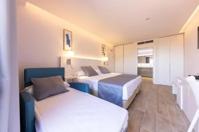 Cama o camas de una habitación en Mas Torrellas