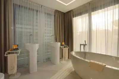 Un baño de Cosmo Apartments Platja d'Aro