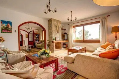 Zona de estar de Can Lari (Chalet)
