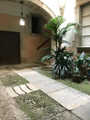 Jardín al aire libre en Allotjament Barri Vell Girona