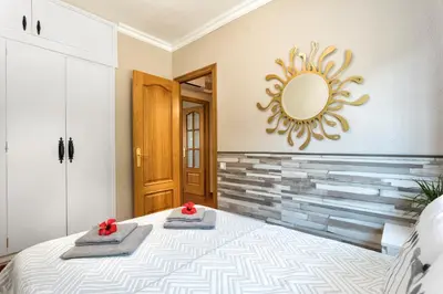 Cama o camas de una habitación en Costa Maresme Apartment