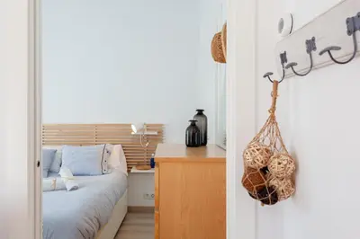 Cama o camas de una habitación en LLAFRANC 100 - calle Coral-