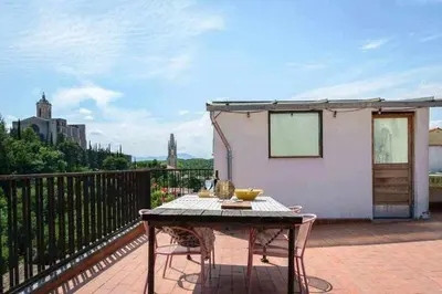Un balcón o terraza de Sleep and Stay Terrace Loft in Sant Daniel