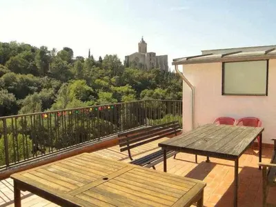 Un balcón o terraza de Sleep and Stay Terrace Loft in Sant Daniel