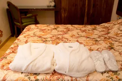 Cama o camas de una habitación en Eco Geo Sol