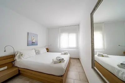 Cama o camas de una habitación en Apartaments Tee & Sea